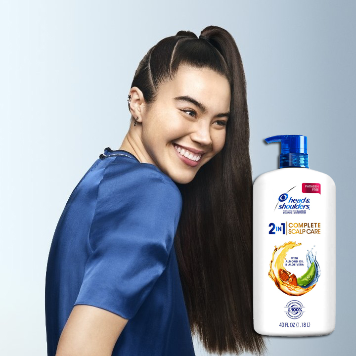 Dầu gội + xả 2 in 1 Head and Shoulders Complete Scalp Care With Almond Oil  And Aloe Vera  | ZiA Phụ Kiện Mỹ Phẩm